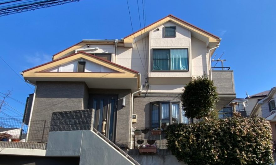 横浜市鶴見区T様邸|外壁塗装|施工前|外観